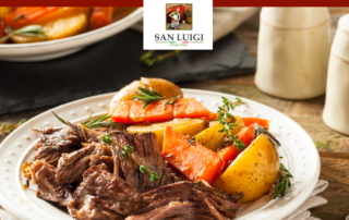 Italienisch kochen mit San Luigi - Rinderschmorbraten in Chianti