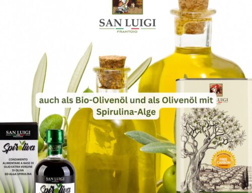 Fein fruchtiges Olivenöl mit Spirulina-Alge aus der Maremma